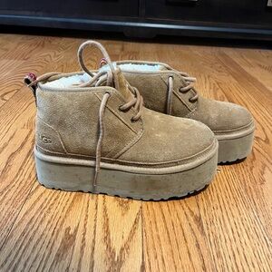 UGG Neumel heritage platform shoe.